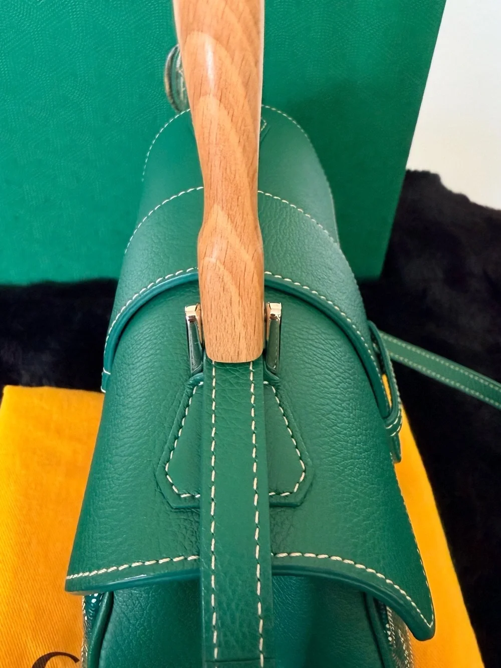 SOLD‼️‼️‼️GOYARD SAÏGON MINI GREEN | ENTRUPY + FULL SET